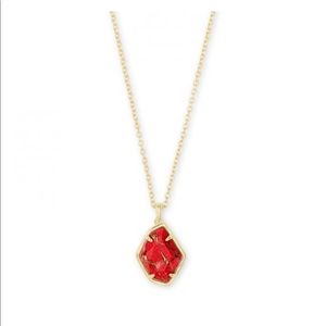 Kendra Scott NWT Red and Gold Necklace